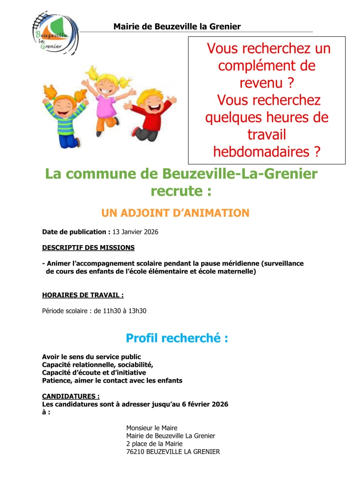 ANNONCE EMPLOI