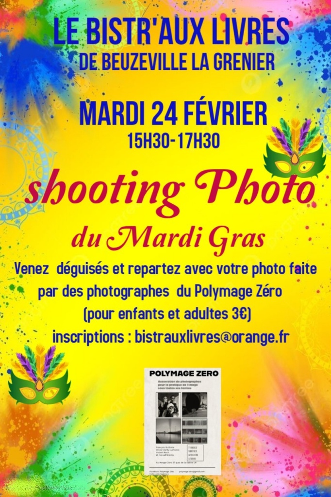 MARDI GRAS AU BISTR'AUX LIVRES