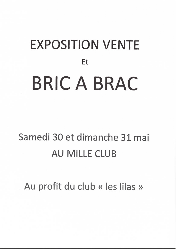 EXPOSITION DU CLUB LES LILAS