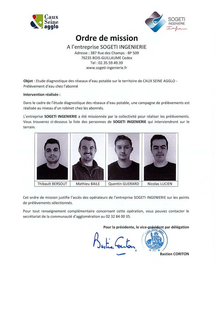 ETUDE DIAGNOSTIQUE DES RESEAUX D'EAU POTABLE